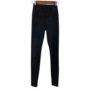 Wilfred Free Black Faux Suede High Rise Leggings Pant Size XS Aritzia Minimalist